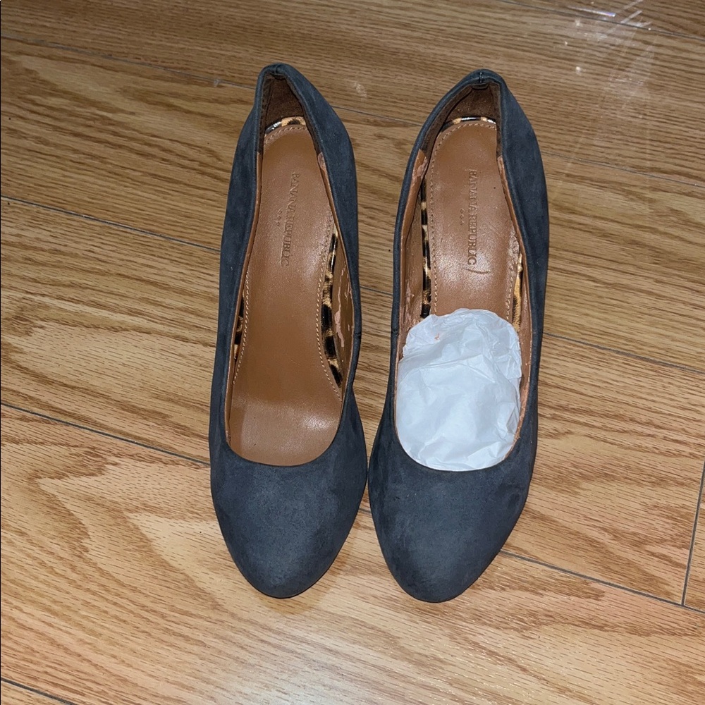 Banana Republic Dark Gray Wedge Shoes